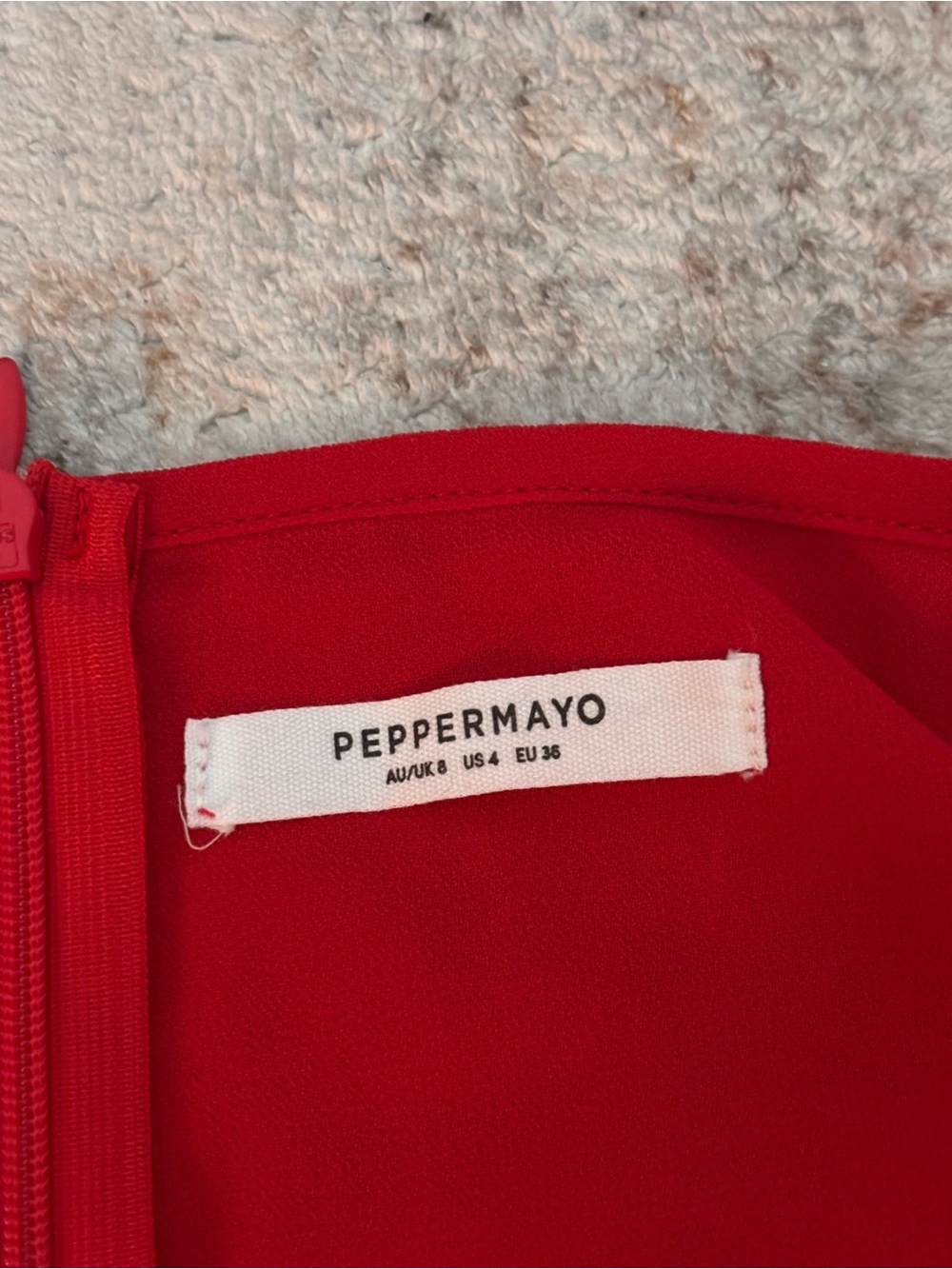 Peppermayo Red Ruffled Backless Long Maxi Dress - Picture 4 of 6